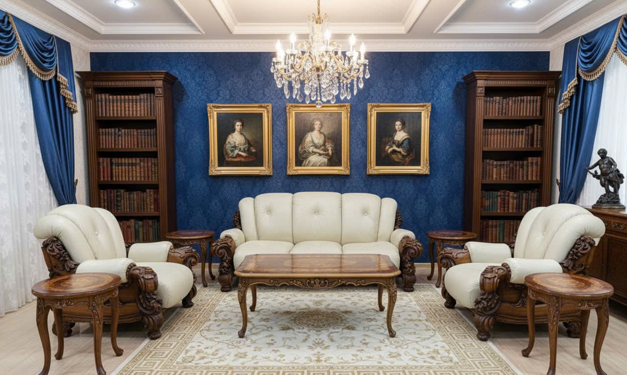 Bàn ghế nghệ thuật cổ điển